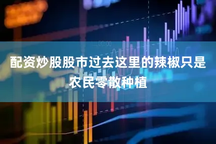 配资炒股股市过去这里的辣椒只是农民零散种植